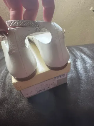 Zapatos de comunión ONIX beige/blanco