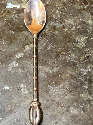 Juego 6 cucharillas café plateadas