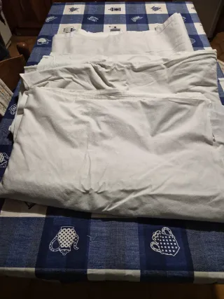 Lotto 4 Lenzuola Matrimoniali Bianche