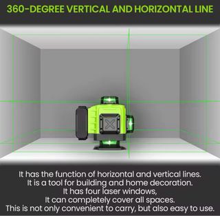 Nivel Láser Verde 16 Líneas + Trípode