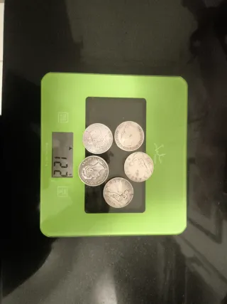 Lote 5 monedas antiguas España