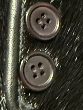 Chaqueta Piel Natural Gata Fur Negra Talla XXL