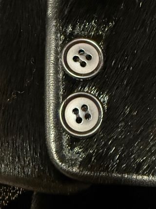 Chaqueta Piel Natural Gata Fur Negra Talla XXL