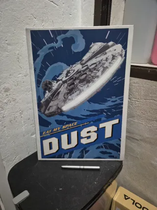 Póster metalico iman Star Wars Eat My Space Dust