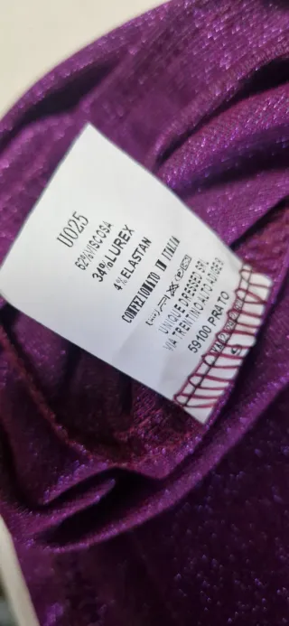 Camiseta Morada Brillo Talla Única