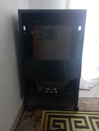 Estufa de gas negra