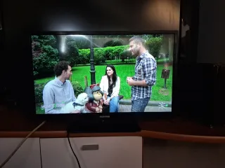 Tv LED HDMI Telefunken 24" trasera transparente