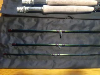 Caña pesca mosca 8,6 ó 9 pies línea 4