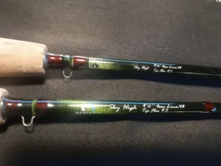 Caña pesca mosca 8,6 ó 9 pies línea 4