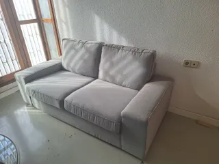 Sofá de 3 plazas gris