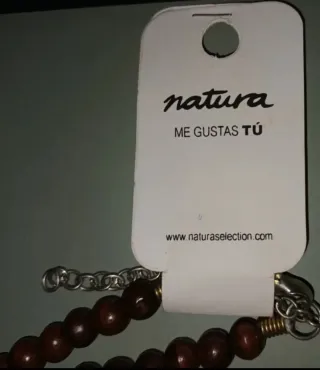 Collar Natura Media Luna Ámbar