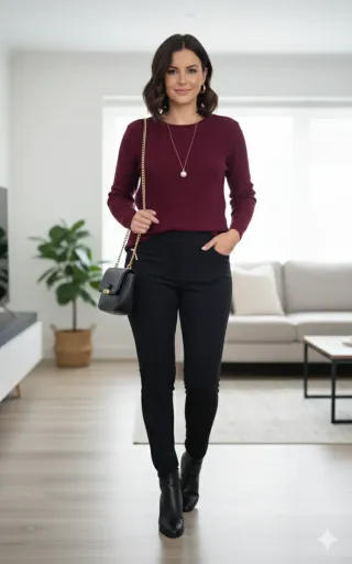 Pantalón negro Chocolate - Talla M - Slim Fit