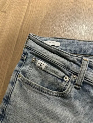Jeans Calvin Klein Blu Lavaggio Chiaro
