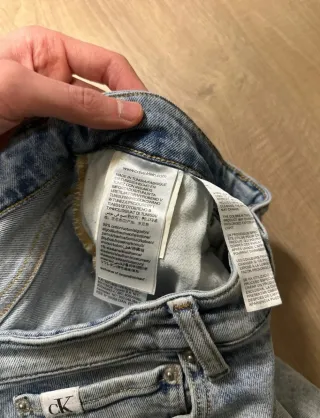 Jeans Calvin Klein Blu Lavaggio Chiaro