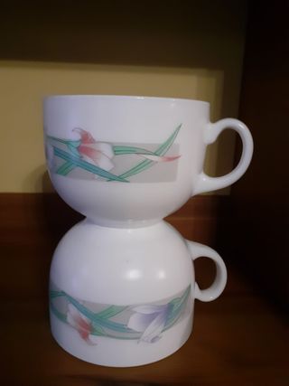 Tazones arcopal Florales