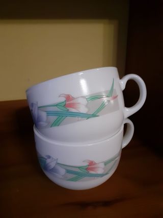 Tazones arcopal Florales