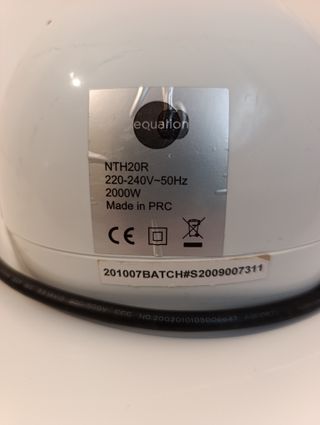 Calefactor cerámico EQUATION 2000W + Mando