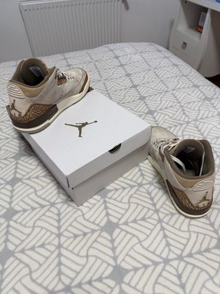 Zapatillas Jordan 3 Beige y Marrón