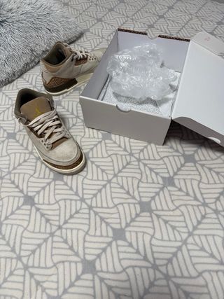Zapatillas Jordan 3 Beige y Marrón