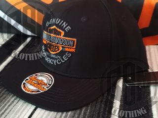 Cappellino Harley Davidson Nero Arancione