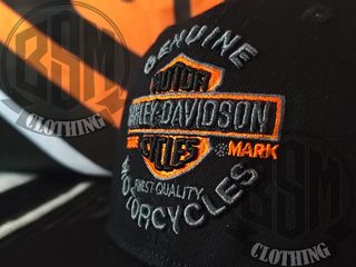 Cappellino Harley Davidson Nero Arancione
