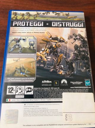 Transformers The Game PS2 Activision