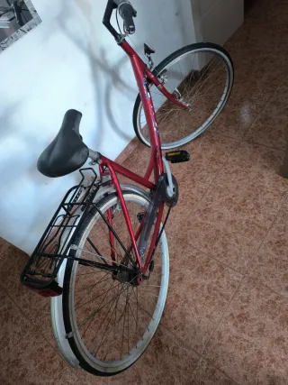 Bicicleta de paseo roja