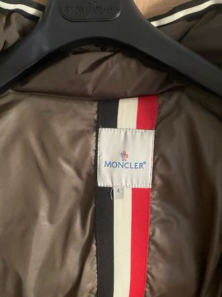 Piumino Moncler Marrone