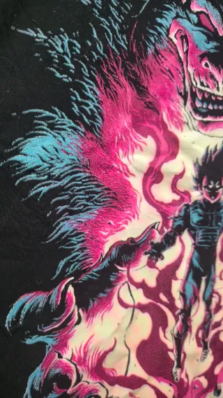 Camiseta Negra Diseño Anime Dragon Ball