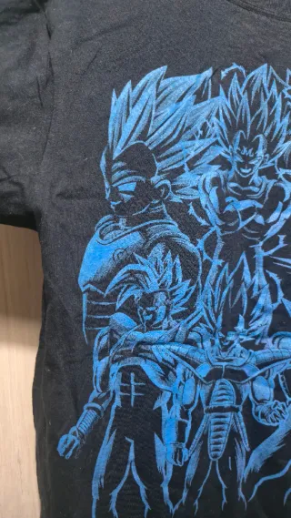 Camiseta Negra Diseño Anime Dragon Ball