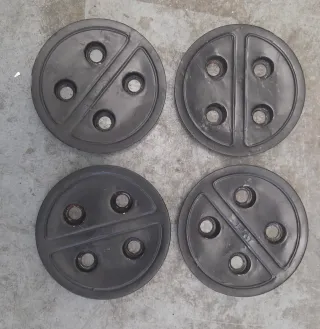 4 Tapacubos metalicos Seat Marbella Panda Terra