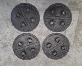 4 Tapacubos metalicos Seat Marbella Panda Terra