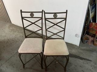 Juego de 2 Sillas Metálicas