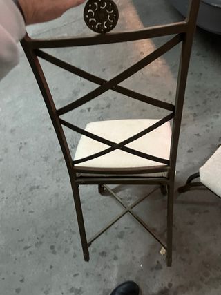 Juego de 2 Sillas Metálicas