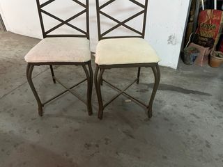 Juego de 2 Sillas Metálicas