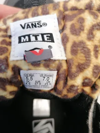 Zapatillas altas Vans MTE Negras, Forro Animal Pri