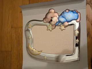 Cornice Orsetto Azzurro con Luna e Stelle