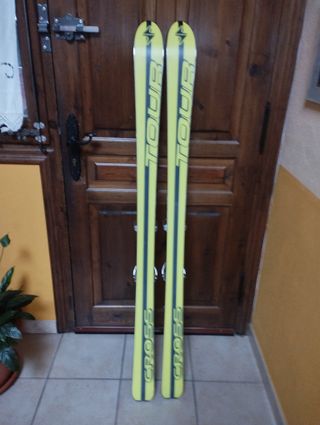 Sci da sci di fondo 150cm con attacchi, pelli e lame