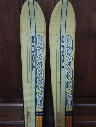 Sci da sci di fondo 150cm con attacchi, pelli e lame