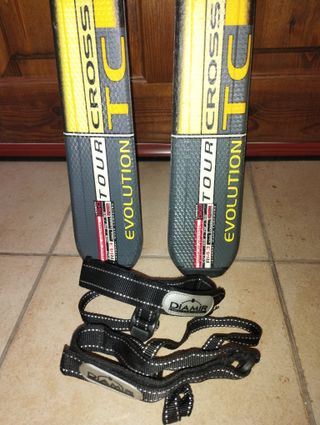 Sci da sci di fondo 150cm con attacchi, pelli e lame