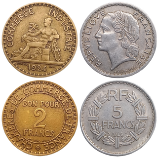 France 2 5 Francs 1924 1948 Open 9 Republica