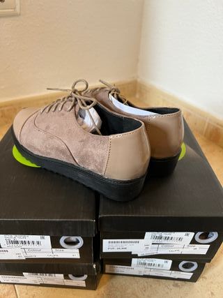 Zapato Oxford color marron T 36, 37, 38, 40 y 41