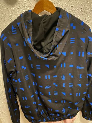 Sudadera Lacoste Negra y Azul