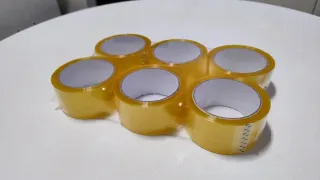 Pack 6 Rollos Precinto Transparente