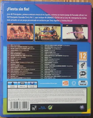 PS4 40 Principales Karaoke Party Vol.2