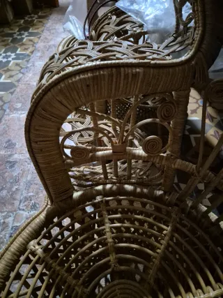 2 Poltrone Emmanuelle in Rattan Leroy Merlin