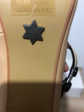 Tacones Beige y Negro Mujer, Mary Jane