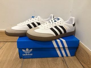 Zapatillas Adidas Samba Blancas Marrones