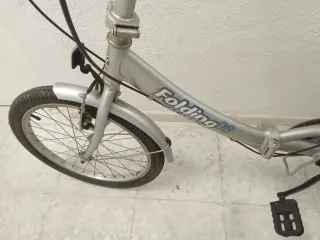 Bicicleta Plegable Plata