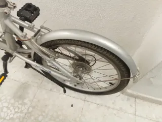 Bicicleta Plegable Plata